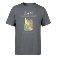 Thumbnail for Zamboanga International Airport (ZAM) T-Shirt single-side front print in Gray | zamboanga-international-airport-zam-double-side-t-shirt