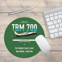 Thumbnail for Socata TBM 700 design on green round mouse pad