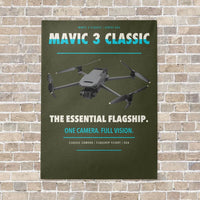 Thumbnail for DJI Mavic 3 Classic vertical canvas print - no frame - green army background