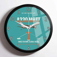Thumbnail for Airbus A330 MRTT design on turquoise framed wall clock