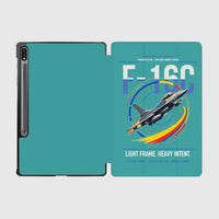Thumbnail for F-16C Fighting Falcon design on turquoise samsung tablet tablet case