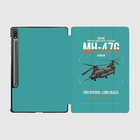 Thumbnail for Boeing MH-47G Chinook design on turquoise samsung tablet tablet case