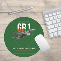 Thumbnail for SEPECAT Jaguar GR1 design on green round mouse pad