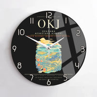 Thumbnail for Okayama Momotaro Airport OKJ Wall-Clock No-Frame - Black
