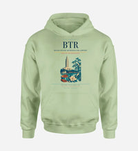 Thumbnail for Baton Rouge Metropolitan Airport (BTR) design on light green hoodie single-side print