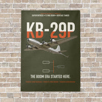 Thumbnail for KB-29P SUPERFORTRESS vertical canvas print - no frame - green army background