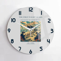 Thumbnail for VINTAGE G4000 - The First Flight Dunes - Designed Wall Clocks design on lightgray no-frame