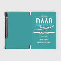 Thumbnail for Diamond DA40 design on turquoise samsung tablet tablet case