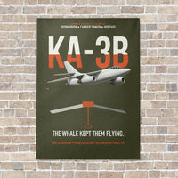 Thumbnail for KA-3B Skywarrior vertical canvas print - no frame - green army background