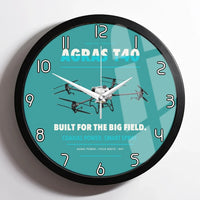 Thumbnail for DJI Agras T40 design on turquoise framed wall clock