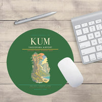 Thumbnail for Yakushima Airport (KUM) design on green round mouse pad
