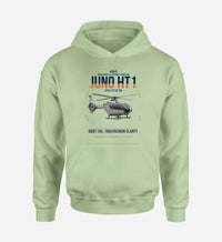 Thumbnail for Airbus H135 Juno HT1 design on light green double-side hoodie, single-side print