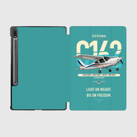 Thumbnail for Cessna 162 Skycatcher design on turquoise samsung tablet tablet case