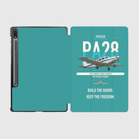 Thumbnail for Piper PA-28 Cherokee design on turquoise samsung tablet tablet case