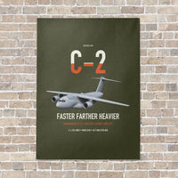 Thumbnail for Kawasaki C-2 vertical canvas print - no frame - green army background