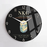 Thumbnail for Nanjing Lukou International Airport NKG Wall-Clock No-Frame - Black