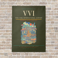 Thumbnail for Viru Viru International Airport VVI - Canvas No Frame - Green Army