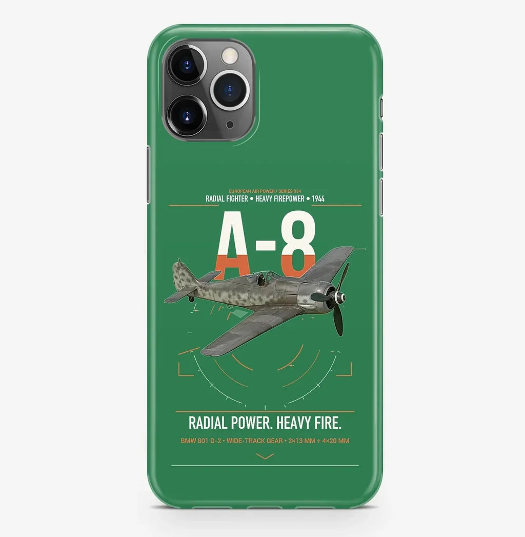 Focke-Wulf Fw 190A-8 design on green magsafe iphone case, for iPhone Pro Max