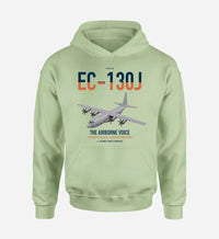 Thumbnail for EC-130J Commando Solo III design on light green double-side hoodie, single-side print