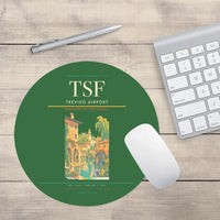 Thumbnail for Treviso Airport (TSF) design on green round mouse pad