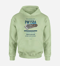 Thumbnail for PW150A design on light green hoodie single side
