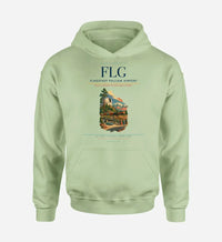 Thumbnail for Flagstaff Pulliam Airport (FLG) design on light green hoodie single-side print
