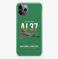 Thumbnail for Saab AJ 37 Viggen design on green magsafe iphone case, for iPhone Pro Max