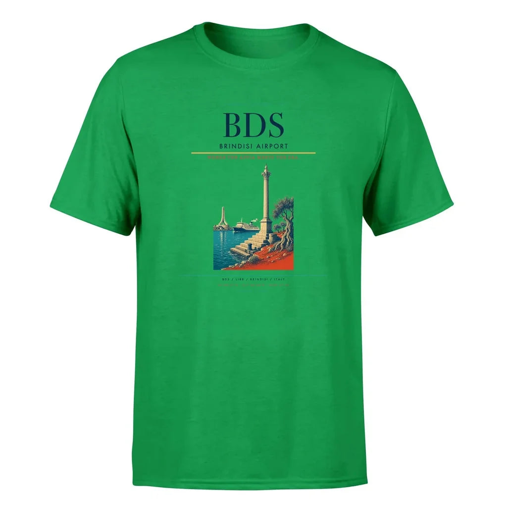 Brindisi Airport (BDS) Premium T-Shirt Green
