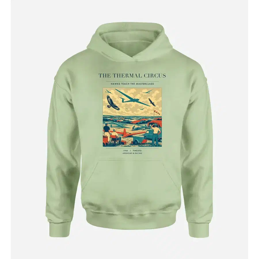 VINTAGE G4474 - The Thermal Circus - Premium Hoodie design on lightgreen premium