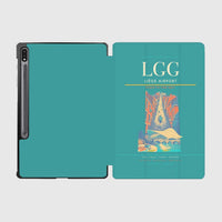 Thumbnail for Liège Airport (LGG) design on turquoise samsung tablet tablet case