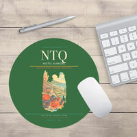 Thumbnail for Noto Airport (NTQ) design on green round mouse pad