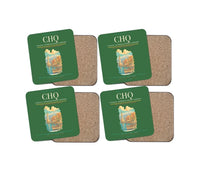 Thumbnail for Chania International Airport CHQ Coaster 4-Pieces-Set - Green