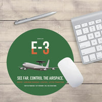 Thumbnail for E-3 Sentry AWACS design on green round mouse pad