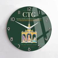Thumbnail for Rafael Nunez International Airport CTG Wall-Clock No-Frame - Dark Green