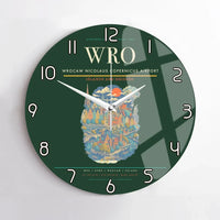 Thumbnail for Wrocaw Nicolaus Copernicus Airport WRO Wall-Clock No-Frame - Dark Green