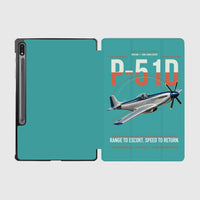Thumbnail for P-51D Mustang design on turquoise samsung tablet tablet case
