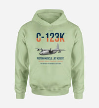 Thumbnail for C-123K Provider design on light green double-side hoodie, single-side print