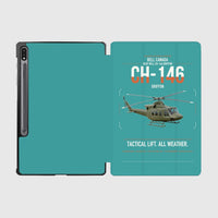 Thumbnail for Bell Canada CH-146 Griffon design on turquoise samsung tablet tablet case