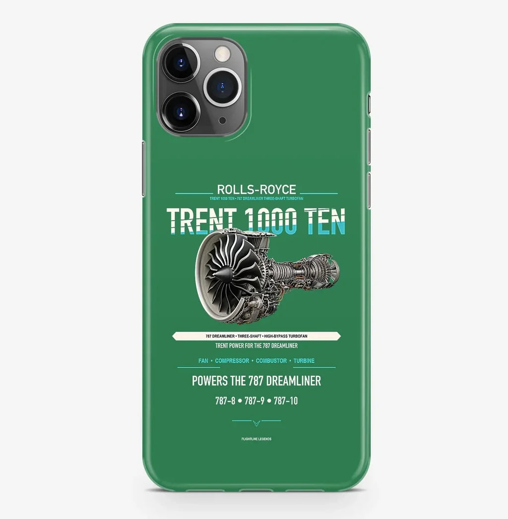 TRENT 1000 TEN Case ProMax design on green iphone case promax