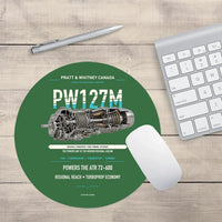 Thumbnail for PW127M design on green round mouse pad
