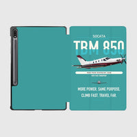 Thumbnail for Socata TBM 850 design on turquoise samsung tablet tablet case