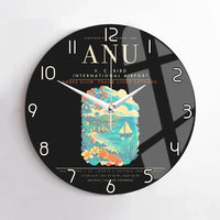 Thumbnail for V. C. Bird International Airport ANU Wall-Clock No-Frame - Black