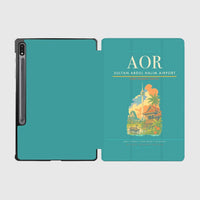 Thumbnail for Sultan Abdul Halim Airport (AOR) design on turquoise samsung tablet tablet case