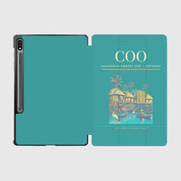 Thumbnail for Cadjehoun Airport (COO) design on turquoise samsung tablet tablet case