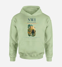 Thumbnail for Norwich Airport (NWI) design on light green hoodie single-side print