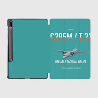 Thumbnail for Airbus C295M T.21 design on turquoise samsung tablet tablet case