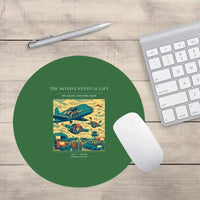 Thumbnail for VINTAGE G4471 - The Skydive Festival Lift - Designed Mouse Pads design on green round