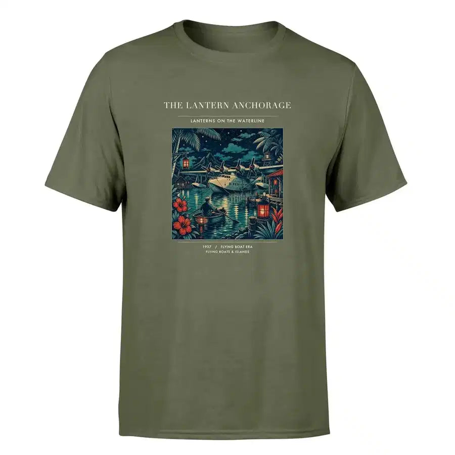 VINTAGE G4187 - The Lantern Anchorage - Premium T-Shirt design on greenarmy premium t shirt