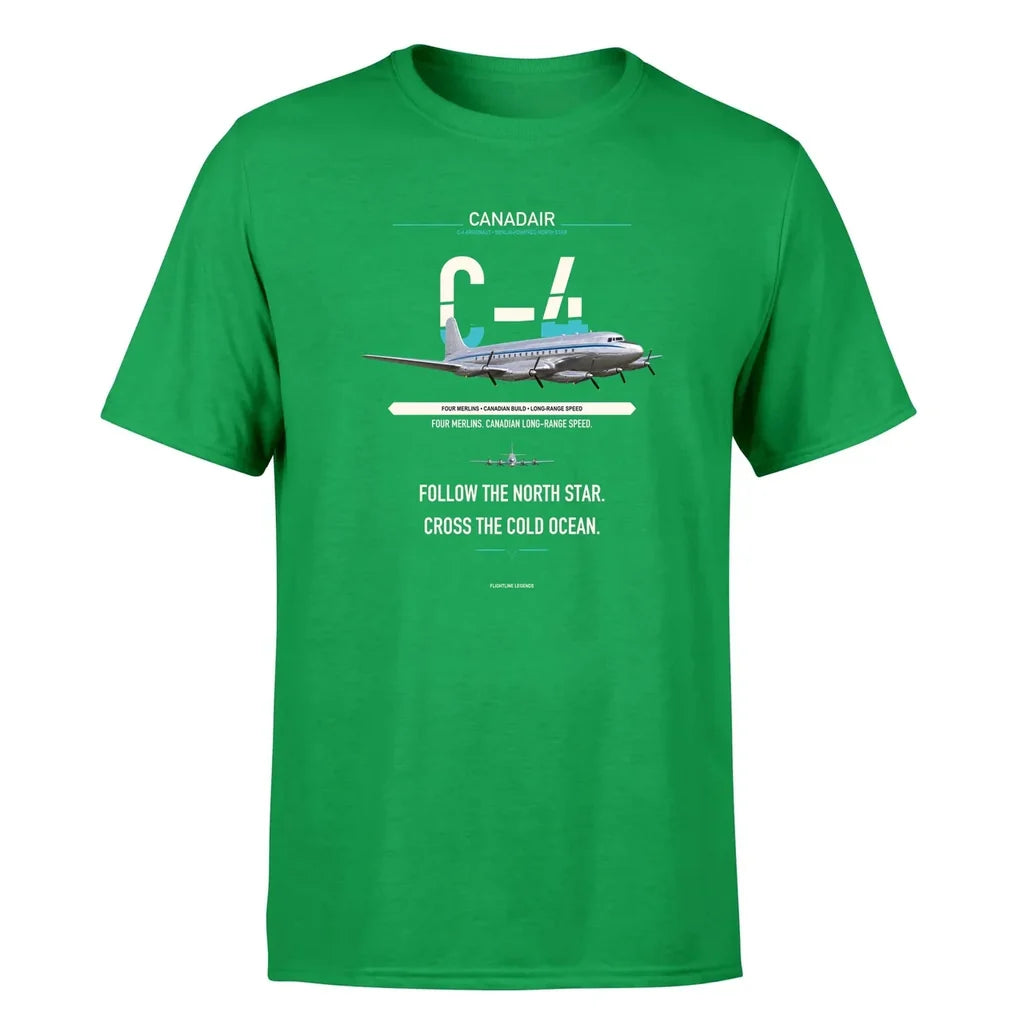 Canadair C-4 Argonaut North Star design on green single side