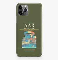 Thumbnail for Aarhus Airport (AAR) design on green army iPhone 16 Pro MagSafe case